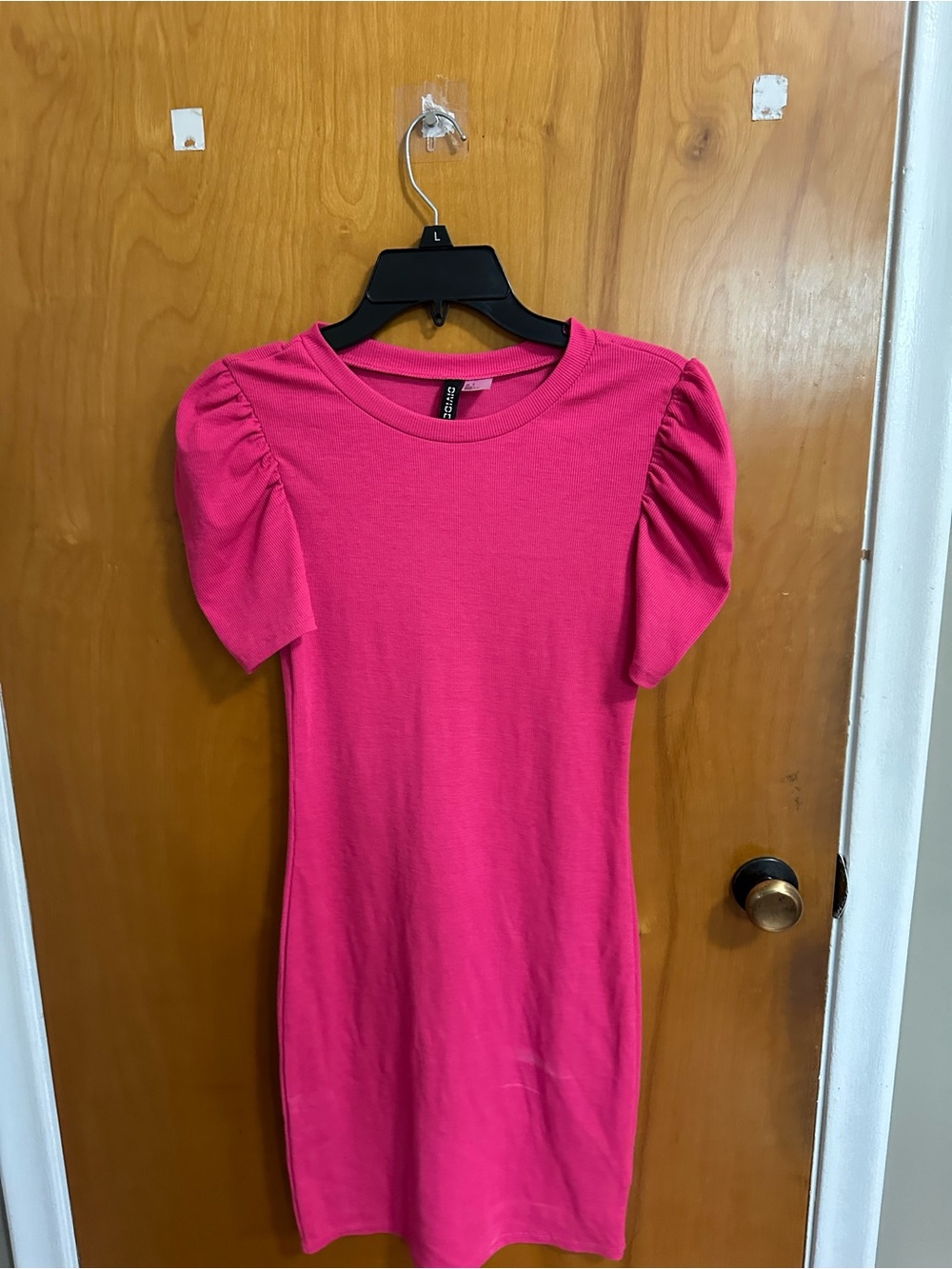 H&M Hot Pink Midi Dress